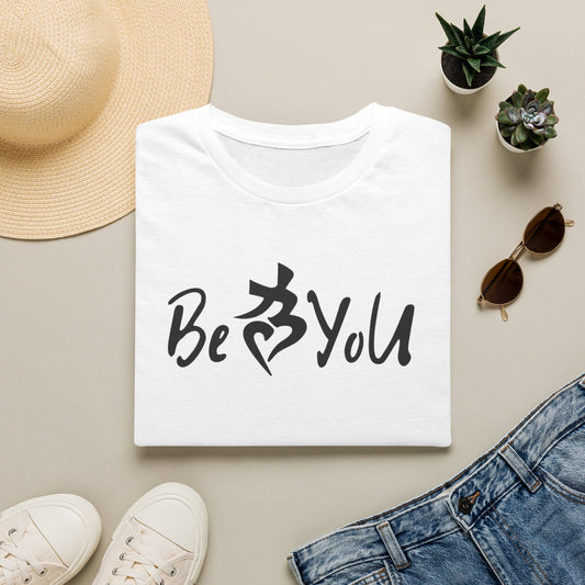 White Crew Neck BeYoU T‑Shirt (Unisex)