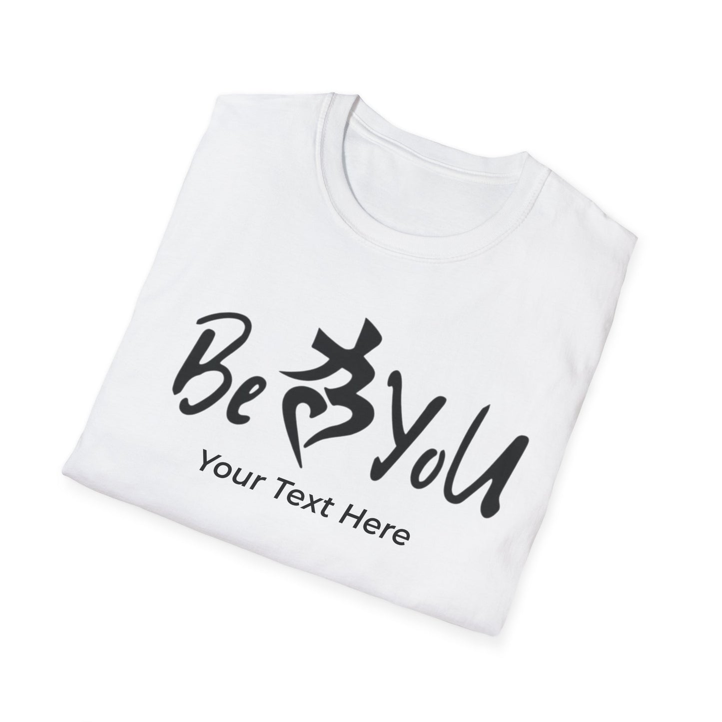 Custom BeYoU Unisex Crew Neck T-Shirt (Add Your Own Text)