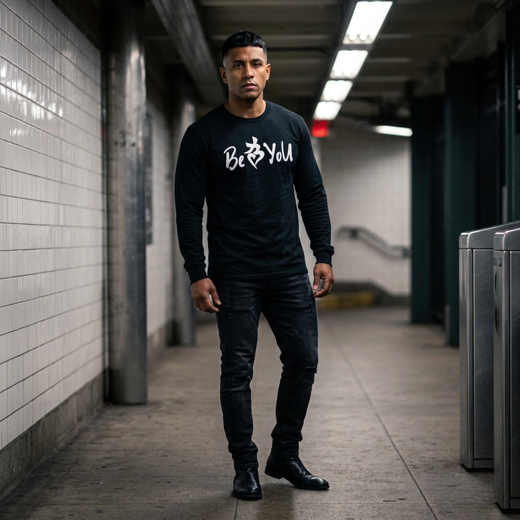 Black BeYoU Long Sleeve Tee (Unisex)