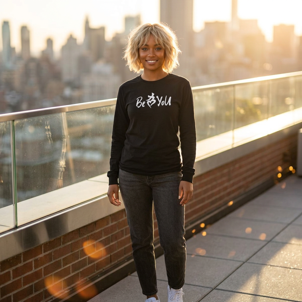 Black BeYoU Long Sleeve Tee (Unisex)