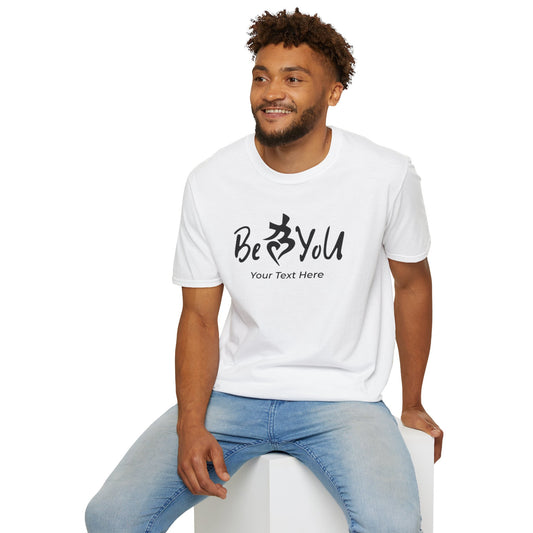 Custom BeYoU Unisex Crew Neck T-Shirt (Add Your Own Text)