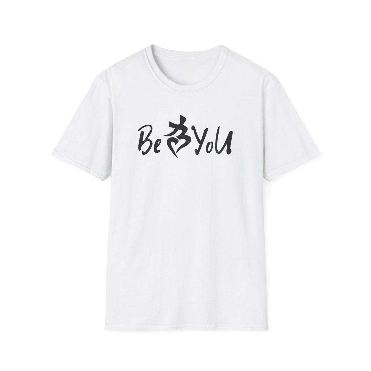 White Crew Neck BeYoU T‑Shirt (Unisex)